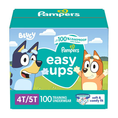 New - Pampers Easy Ups Bluey Training Underwear - Size 4T-5T - 100ct