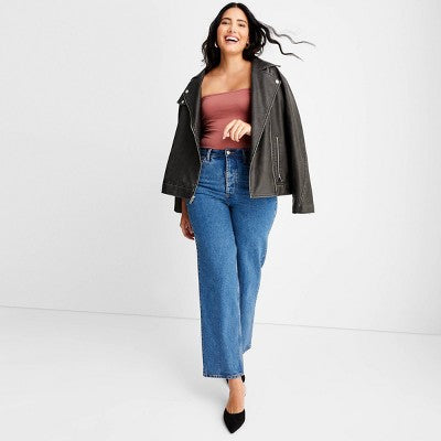 New - Women's High-Rise Straight Jeans - Universal Thread Universal ThreadBullseye Deals