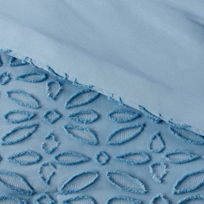 New - Threshold 7-Piece Comforter & Sheet Set Floral Clipped Jacquard ThresholdBullseye Deals