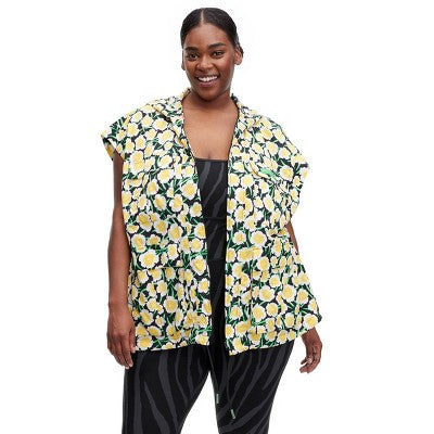 New - Diane Von Furstenberg Women's Full Zipper Packable Hooded Vest Adjustable Hem Diane von Furstenberg for TargetBullseye Deals