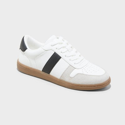 Open Box - Universal Thread Women's Low Top Lace-Up Fashion Sneakers Memory Foam Insole Fit Universal ThreadBullseye Deals