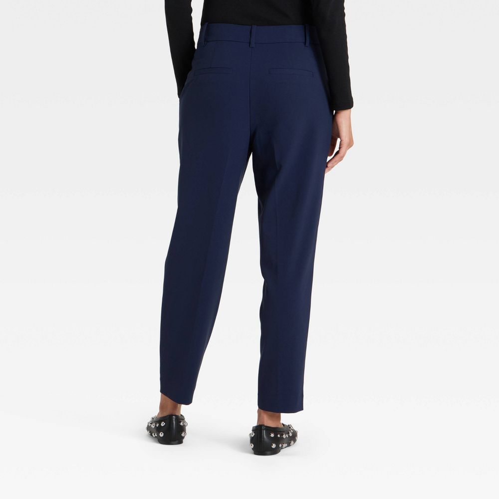 New - Women's Tapered Ankle Pants - A New Day™ Navy 16