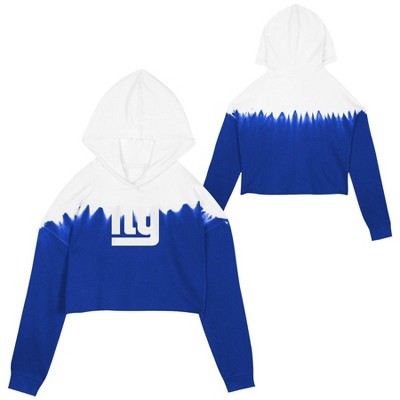 NFL New York Giants Girls' Crop Hooded Sweatshirt New York GiantsBullseye Deals