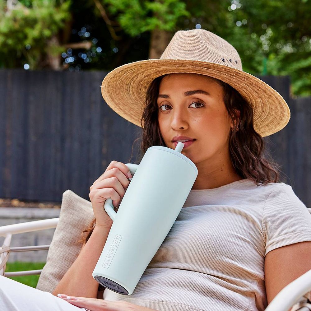 New - BruMate Era 40oz 100% Leak-Proof Straw Tumbler - Blue Agave