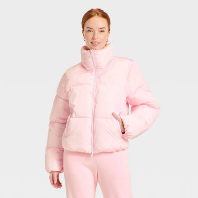 New - Women's Puffer Jacket - All In Motion™ Light Pink S