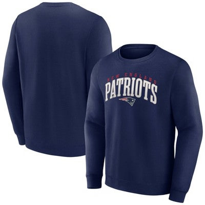 New England Patriots Men's Pullover Fleece Crewneck Sweater NFLBullseye Deals