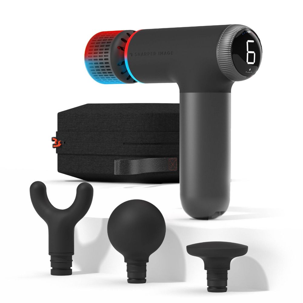 New - Sharper Image PowerBoost Pro Plus Hot and Cold Compact Body Massager