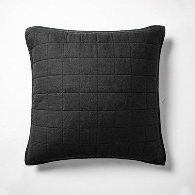 Open Box - Casaluna Pillow Sham Linen-Blend OEKO-TEX Minimalist CasalunaBullseye Deals