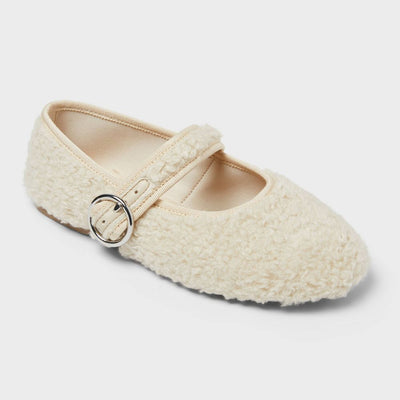 Open Box - Kids' Quilla Ballet Flats - art class™ Cream 1