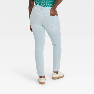 Universal Thread Women's High-Rise Skinny Jeans Cropped Stretchy Slim Universal ThreadBullseye Deals