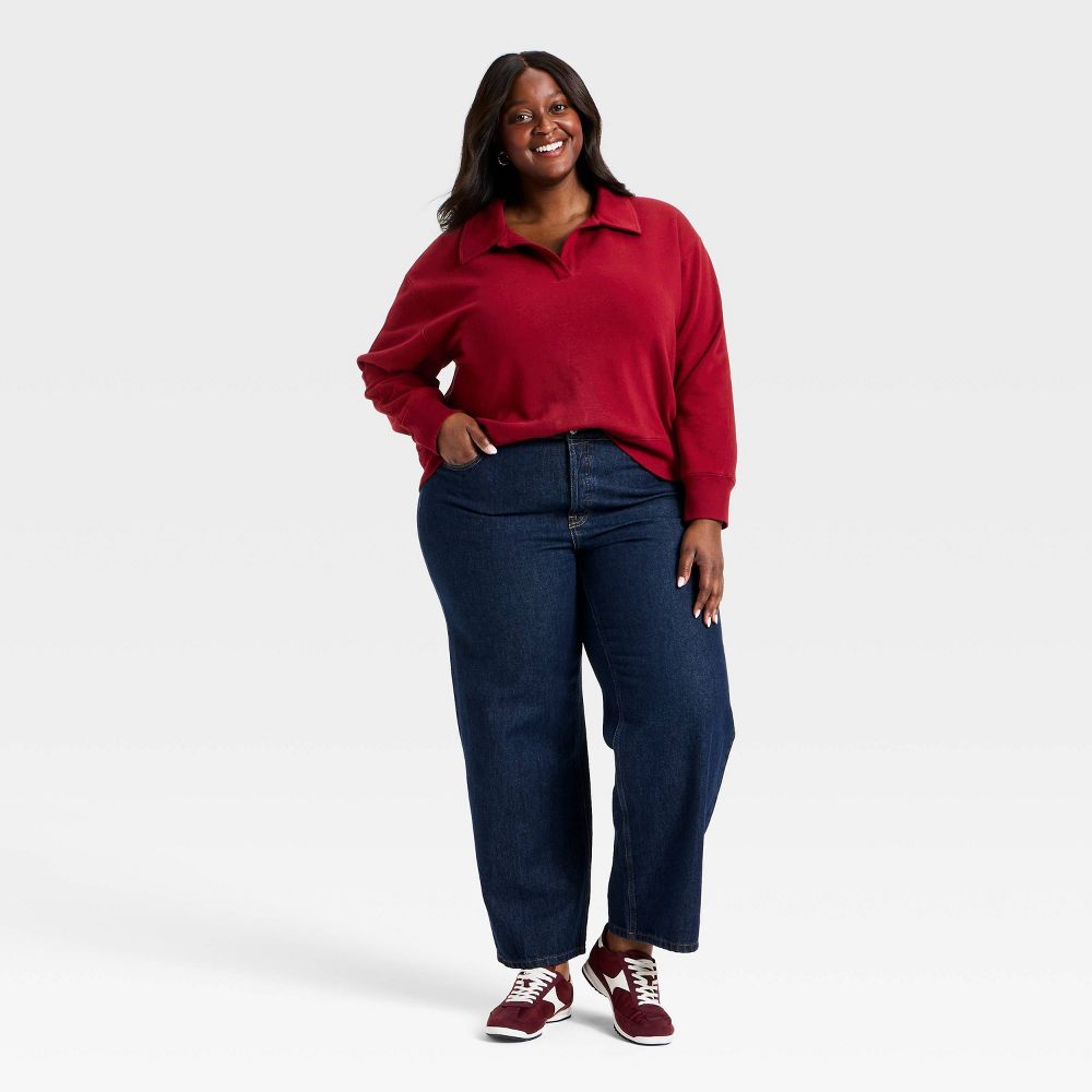New - Women's Pullover Sweatshirt - Universal Thread™ Maroon XXL