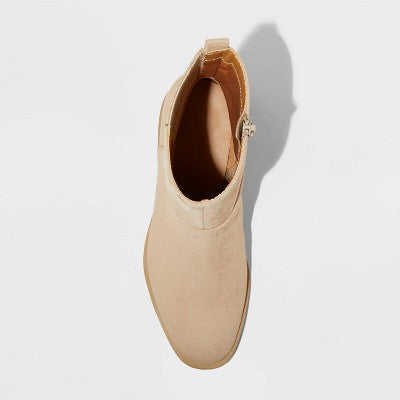 Women's Ashely Low Block Ankle Boots with Memory Foam Insole Universal ThreadBullseye Deals