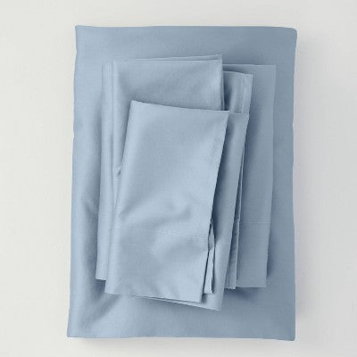 Open Box - 500 Thread Count Washed Supima Sateen Solid Sheet Set - Casaluna CasalunaBullseye Deals
