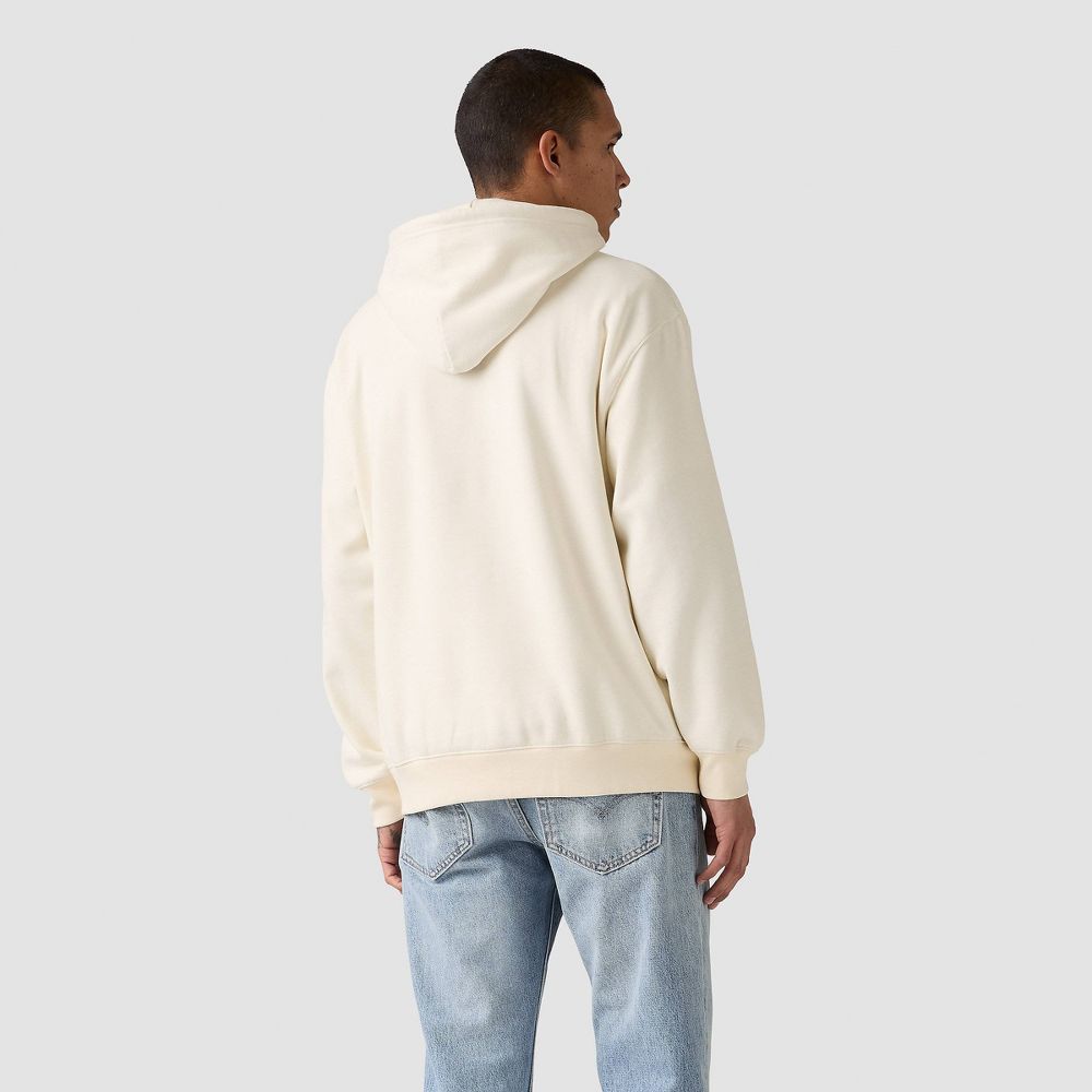 New - Levi's® Men's Relaxed Fit Pullover Hoodie Sweatshirt - Egret Cowboy XL