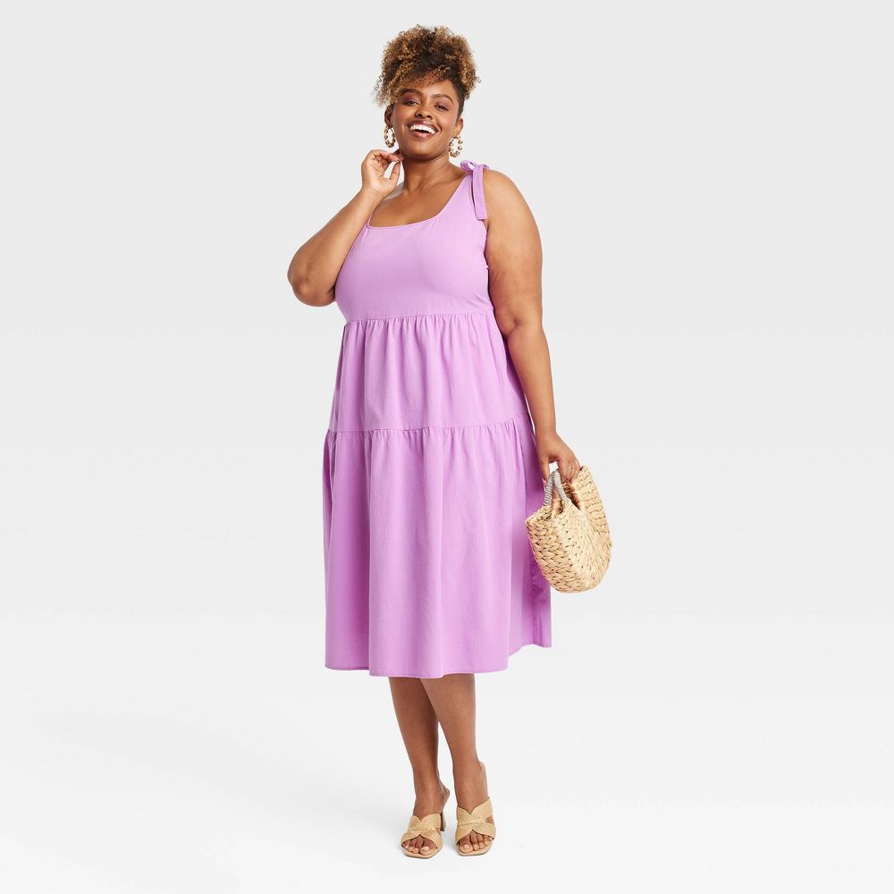 New - A New Day Women's Chunky Block High Heel Slip On Mules Sandals Raffia Woven Band A New DayBullseye Deals