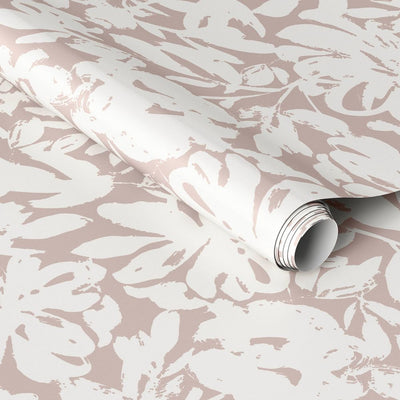 New - Brushstroke Floral Light Pink Wallpaper - Threshold™