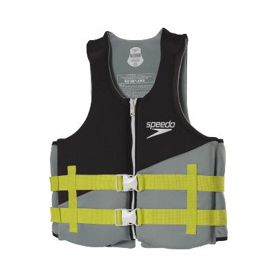 New - Speedo Adults Life Vest Jackets Unisex Type III PFD USCG Approved, Black/Gray SpeedoBullseye Deals