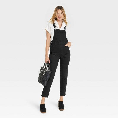 New - Universal Thread Women's 90's Slim Vintage Denim Jumpsuit Overalls Universal ThreadBullseye Deals
