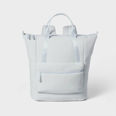 New - Faux Neoprene Backpack Tote - All in Motion™ - Ice Blue