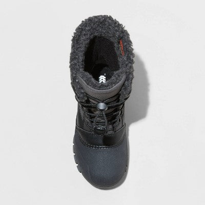 New - All In Motion Kids Faux Fur Elastic Laces Ankle Winter Boots Waterproof All in MotionBullseye Deals