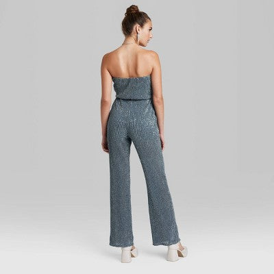 New - Women's Tube Sequin Mesh Jumpsuit - Wild Fable Wild FableBullseye Deals