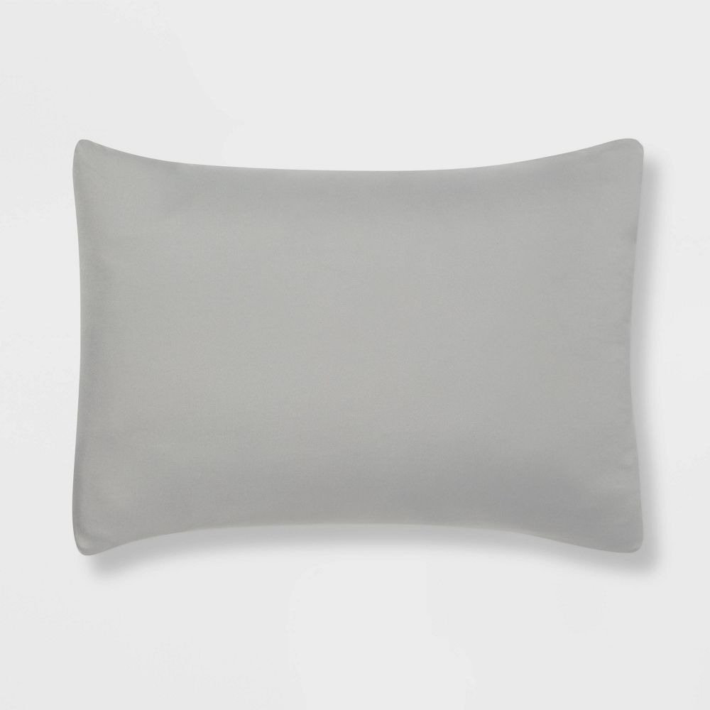 New - 5pc Twin Extra Long Solid Microfiber Comforter & Sheets Set Gray - Room Essentials™: Bed in a Bag, 180 Thread Count