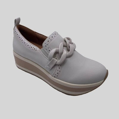 Open Box - Mad Love Women's Faux Leather Slip On Casual Platform Loafers Memory Foam Mad LoveBullseye Deals