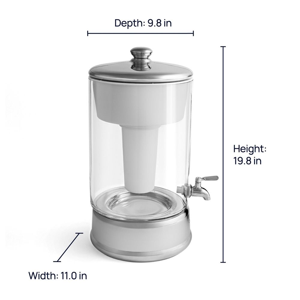 New - Culligan with ZeroWater Technology 40 Cup Glass Dispenser