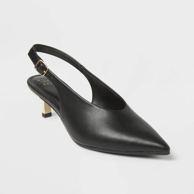 New - Women’s Samantha Heels with Memory Foam Insole – A New Day™ Black 7