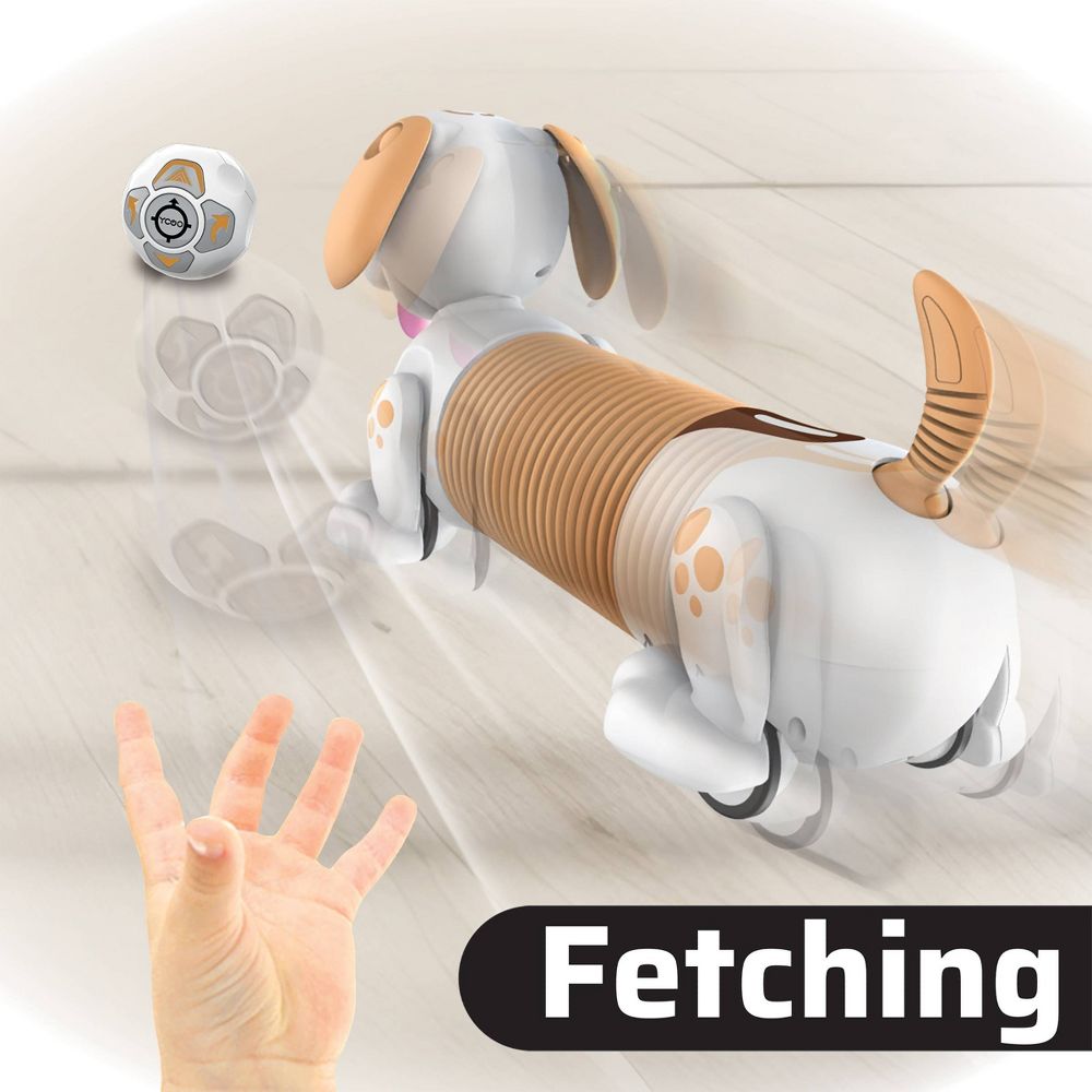 Open Box - ROBO DASH D Interactive Robotic Puppy with Gesture Control, Ball Remote, Barking and Walking Tricks