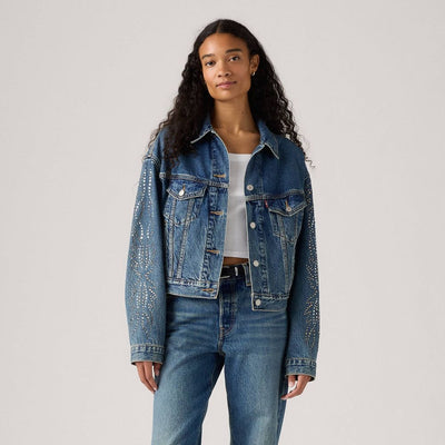 Open Box - Levi's® Women's Shrunken 90's Trucker Jacket - Solargenic XS