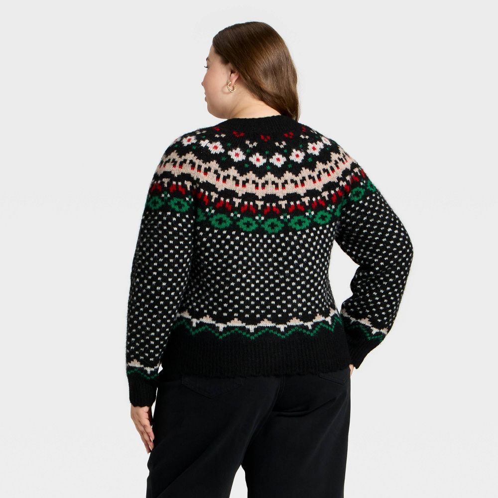 New - Women's Merriment Cardigan Sweater - Universal Thread™ Black 2X