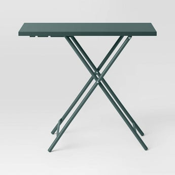 Steel Rectangle Multi-tier Outdoor Folding Accent Table Green - Room Essentials - Secondipity