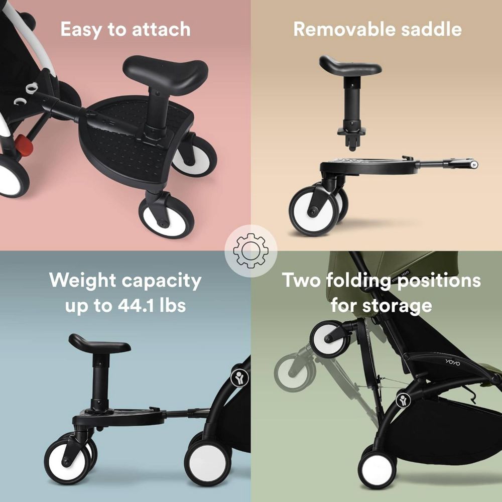 New - Stokke YOYO Board - 2 Years and Up - Black