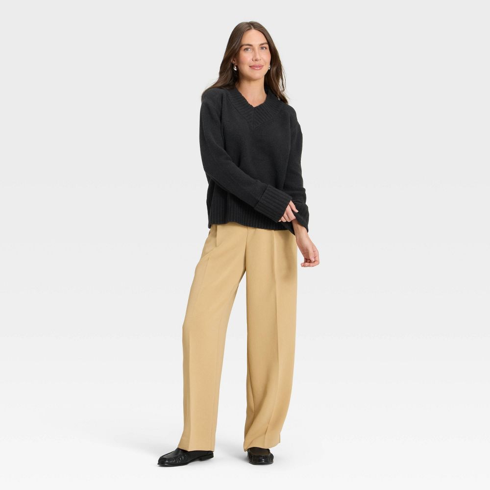 Women's Cozy Knit Boxy Pullover Sweater - A New Day