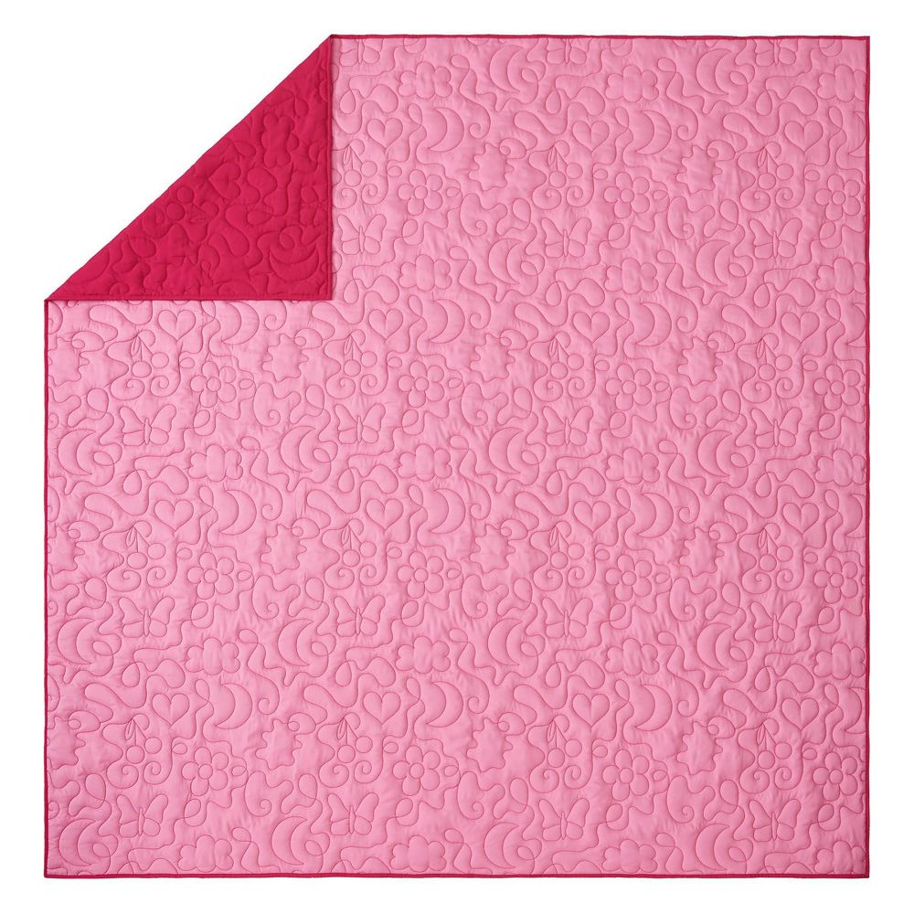 New - Prism Full/Queen Pink Icon Quilted Comforter
