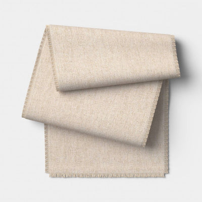 New - 90"x20" Woven Table Runner Natural - Threshold™