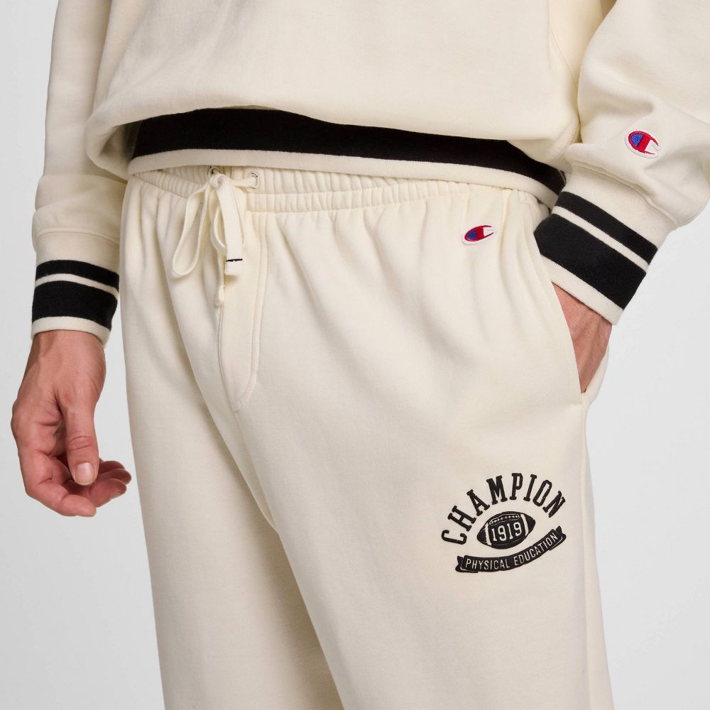 New - Champion Men's Phys. Ed. Sweatpants - Light Off-White XXL