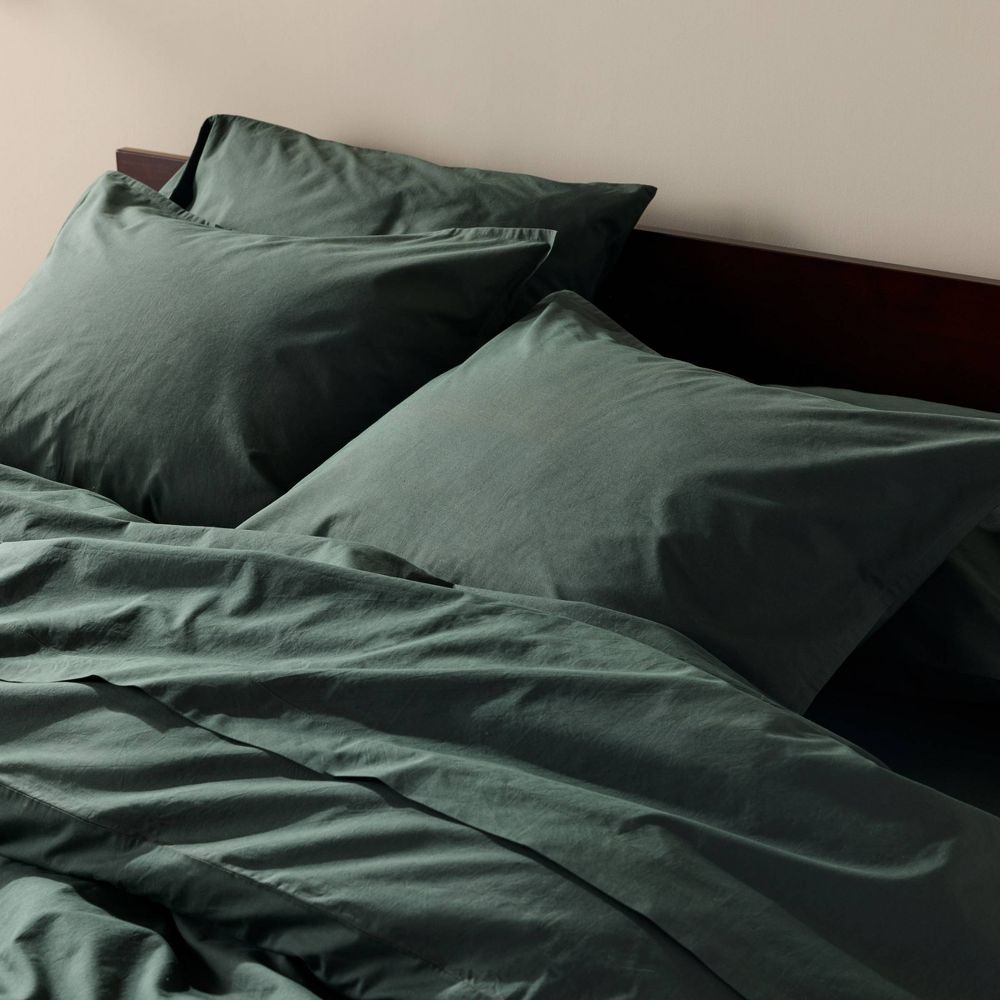 New - King/California King Casual Organic Cotton Duvet Cover Set Pine - Parachute for Target