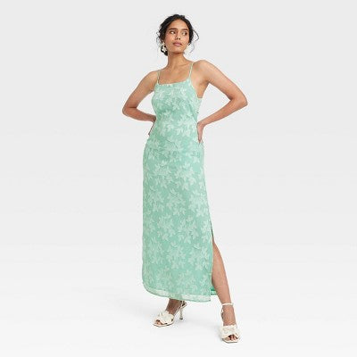 New - A New Day Women's Jacquard Maxi Summer Slip Dress Sundress A New DayBullseye Deals