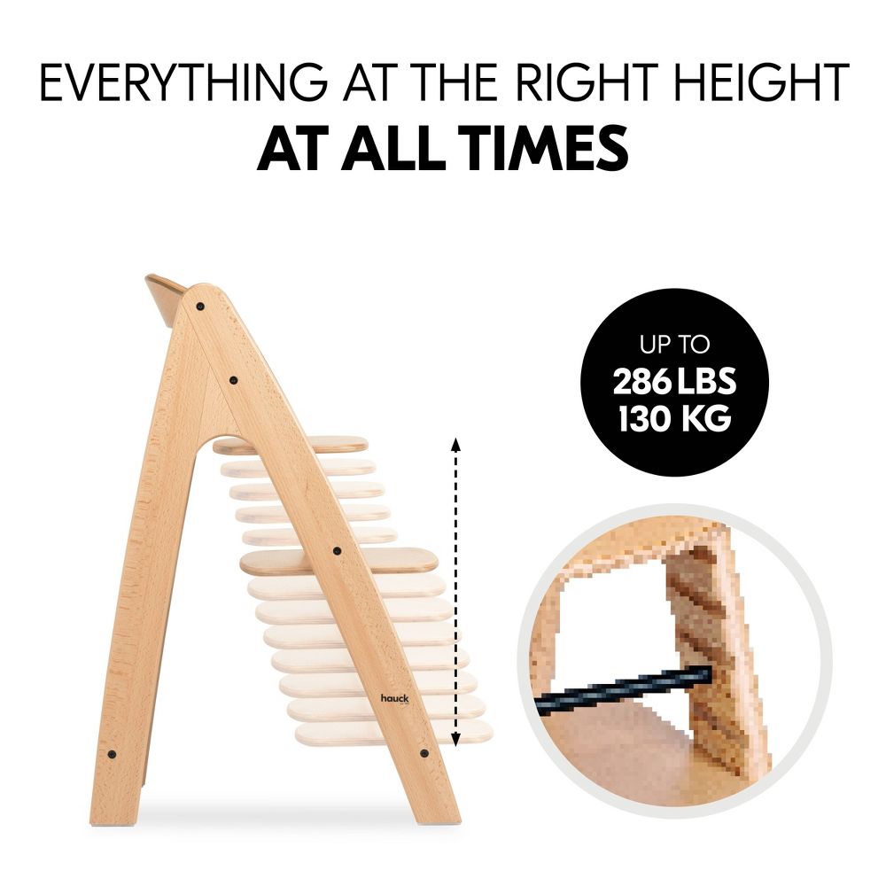 New - Hauck Arketa High Chair and Cushion - Beech