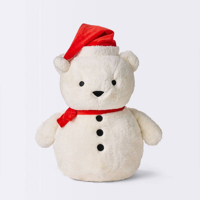 New - Holiday Snow Bear Jumbo Plush Stuffed Animal Toy - Cloud Island™