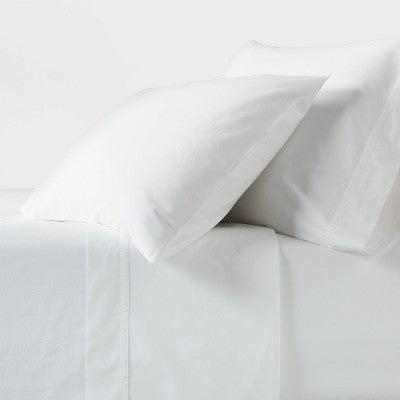 Open Box - 250 Thread Count Organic Percale Sheet Set - Threshold ThresholdBullseye Deals