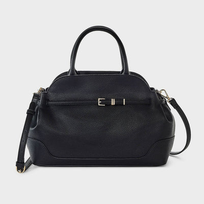 New - Belted Satchel Handbag - A New Day™ Black