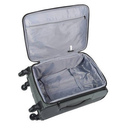 Skyline 24" Medium Checked Softside Luggage Spinner Suitcase Zip Closure SkylineBullseye Deals