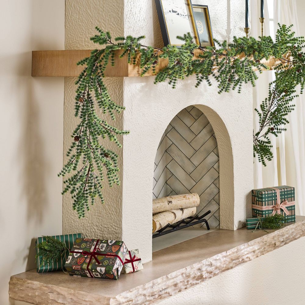 Open Box - 12' Pine with Pinecone Garland - Hearth & Hand™ with Magnolia