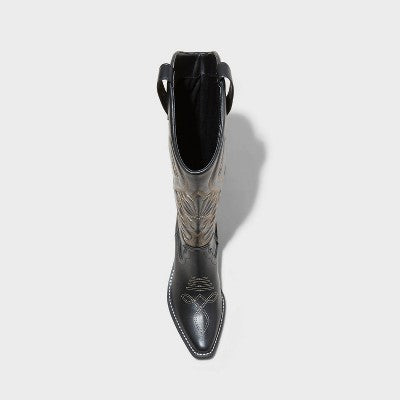 New - Wild Fable Women's Knee Length Tall Western Cowboy Boots Memory Foam Wild FableBullseye Deals