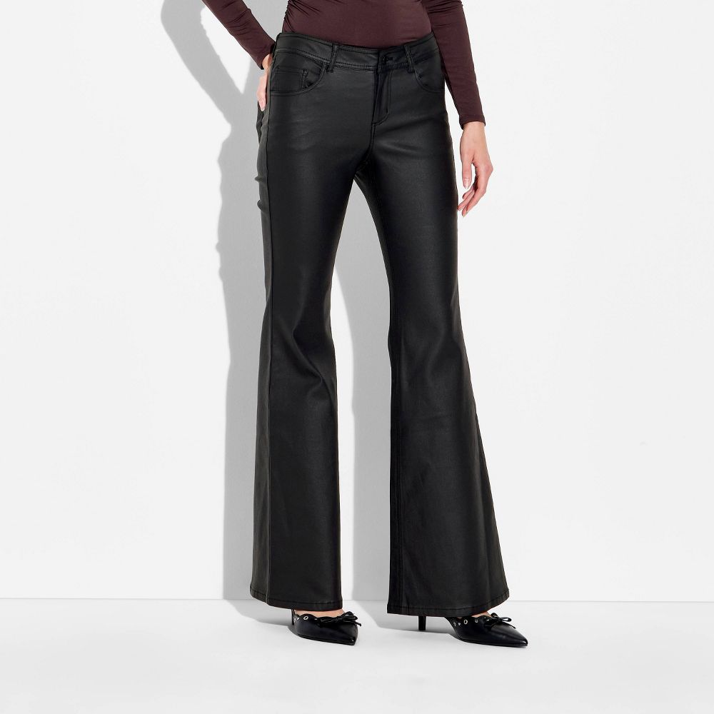 New - Women's Flare Pants - Wild Fable™ Black XL