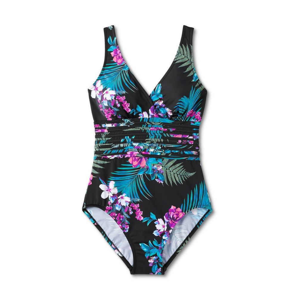New - Aqua Green Women's Full Coverage One Piece Swimsuit Tummy Control UPF 50 Aqua GreenBullseye Deals