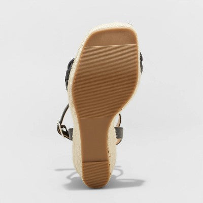 Open Box - A New Day Women's Espadrille Wedge Heels Sandals Memory Foam Insoles A New DayBullseye Deals